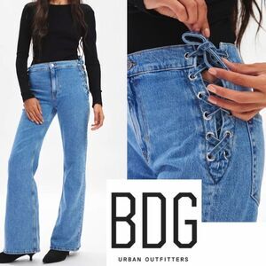 BDG Urban Outfitters Corset Tie-Waist Boot Leg Jean Size 26